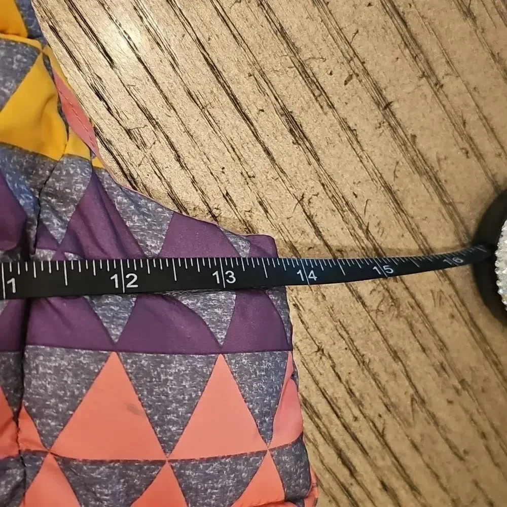 Colorful Geometric Puffer Vest Baby Gap Size 3